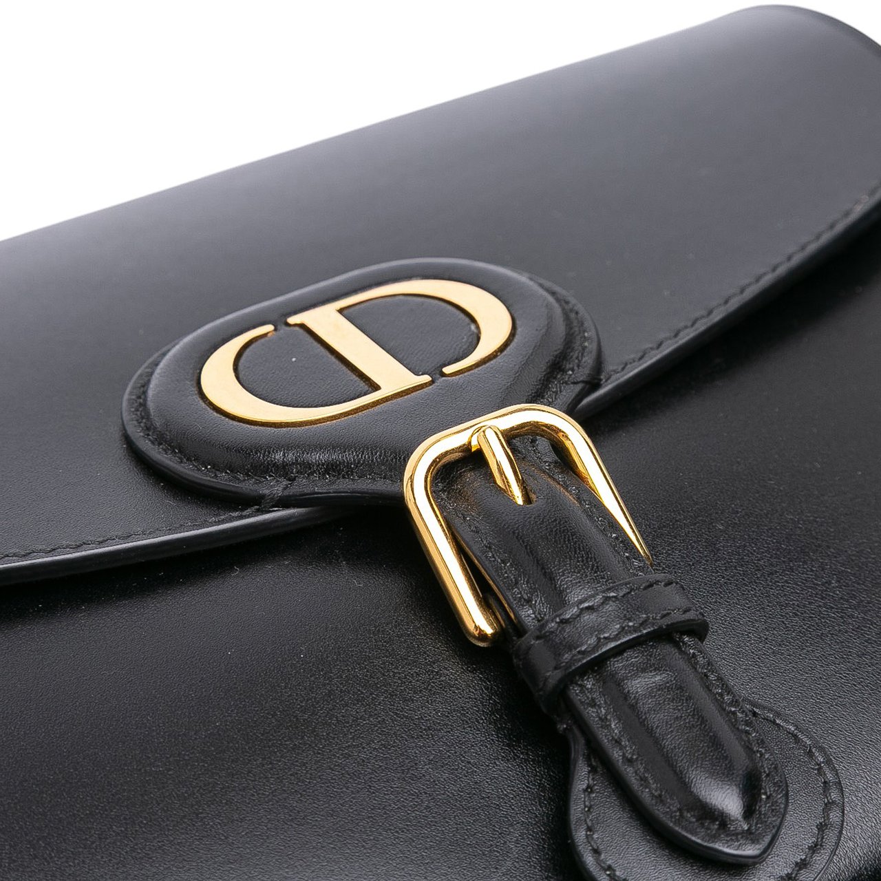 Dior Medium Leather Bobby Crossbody Zwart