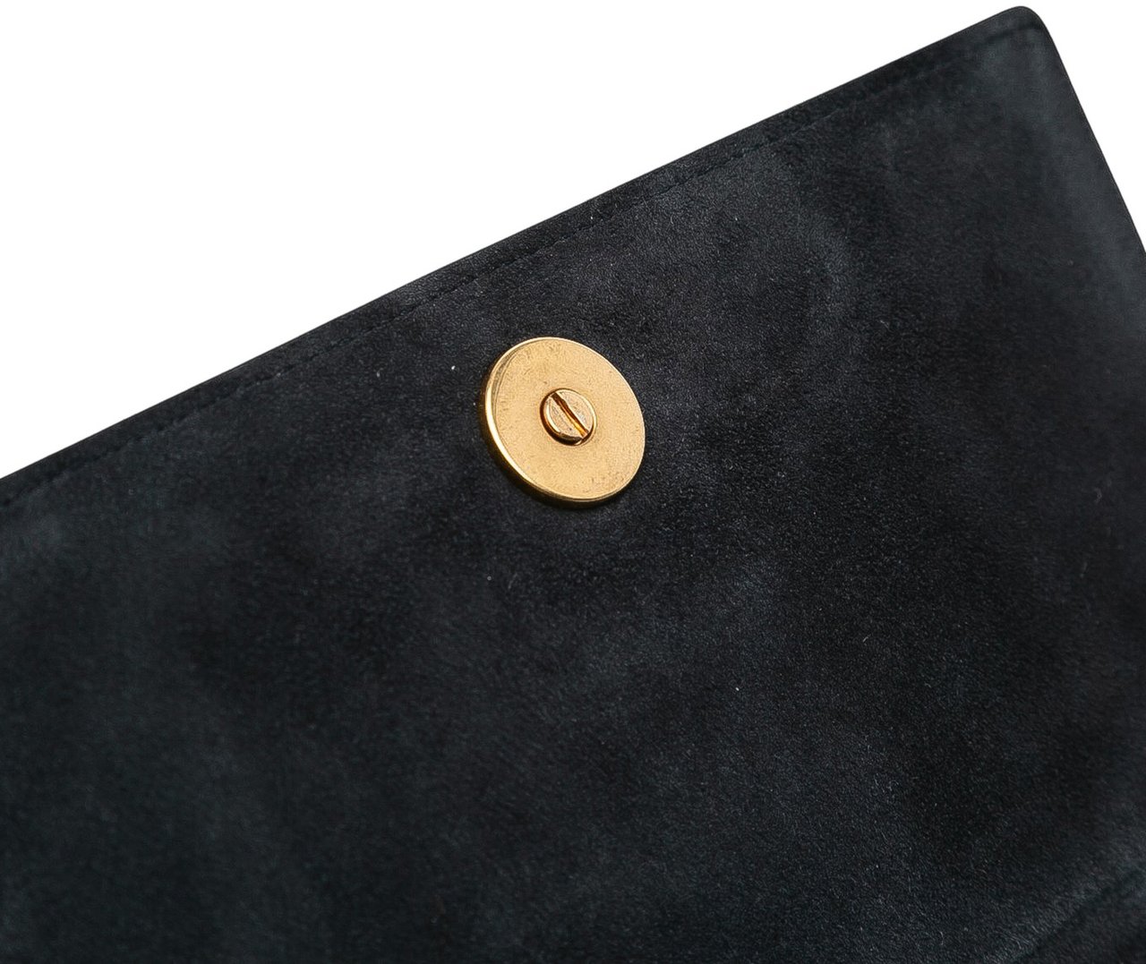 Dior Studded Denim Diorama Wallet on Chain Blauw