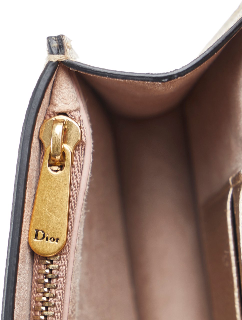 Dior Leather Saddle Belt Pouch Goud
