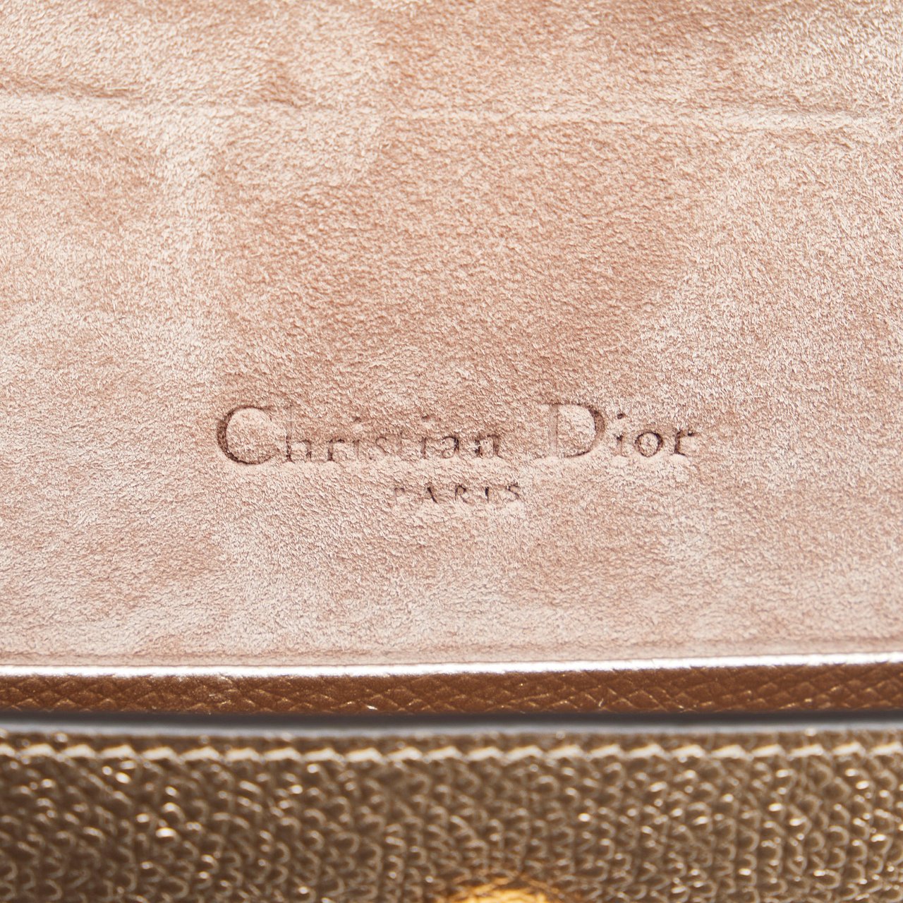 Dior Leather Saddle Belt Pouch Goud