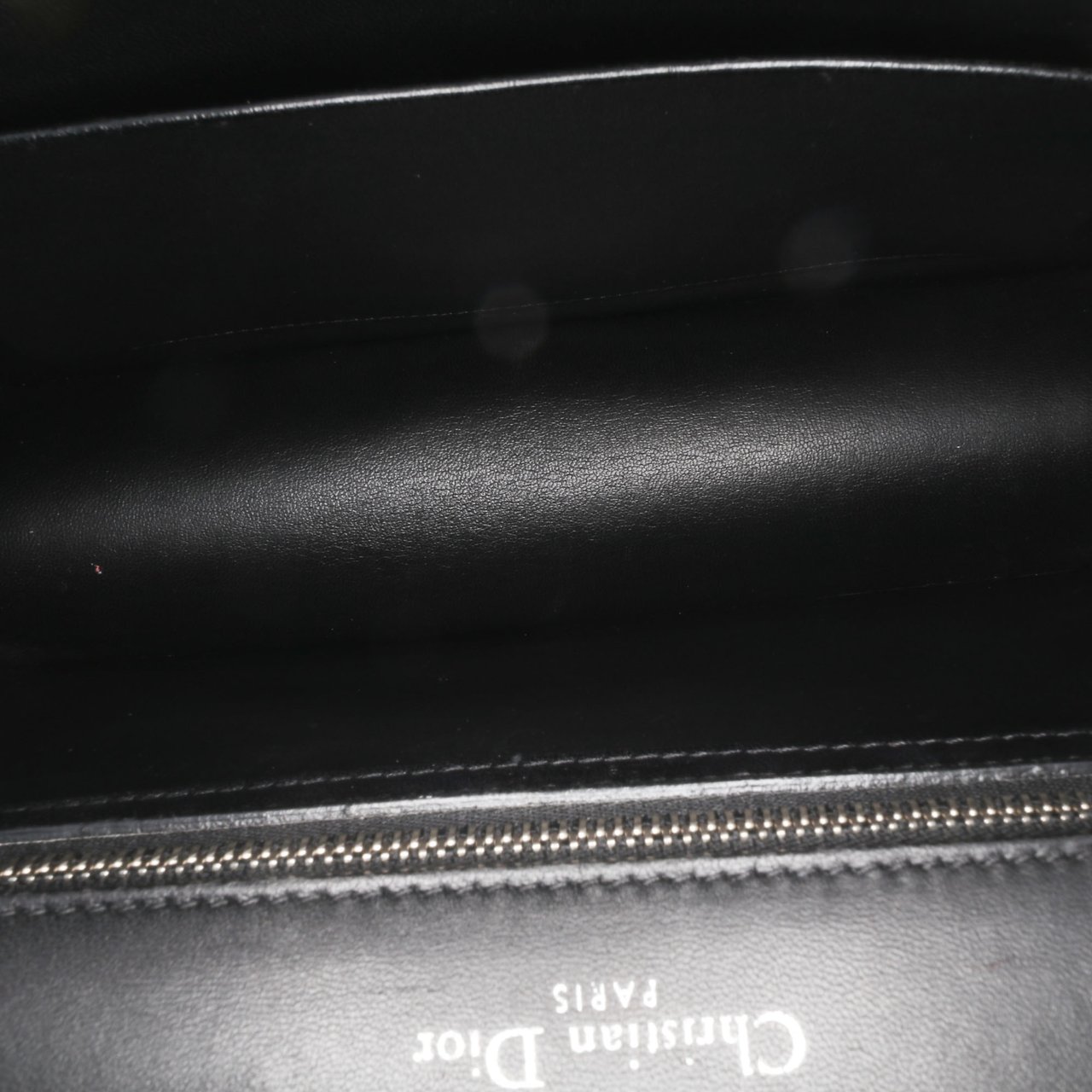 Dior Medium Lambskin Sequin Diorama Flap Zwart