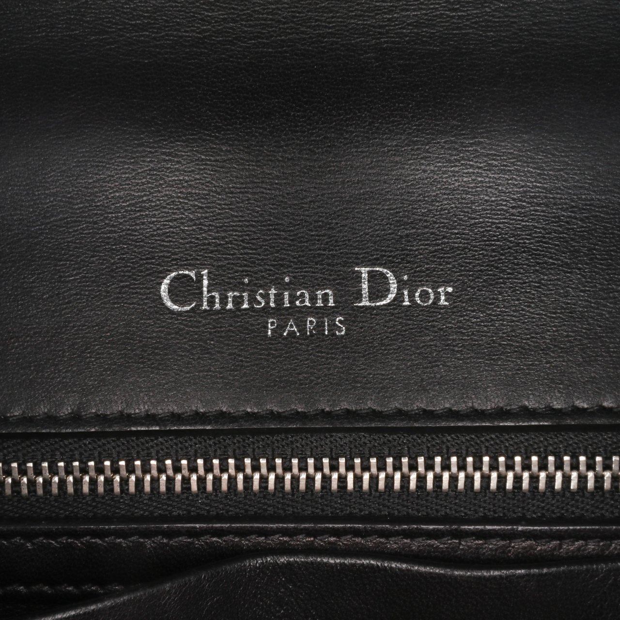 Dior Medium Lambskin Sequin Diorama Flap Zwart