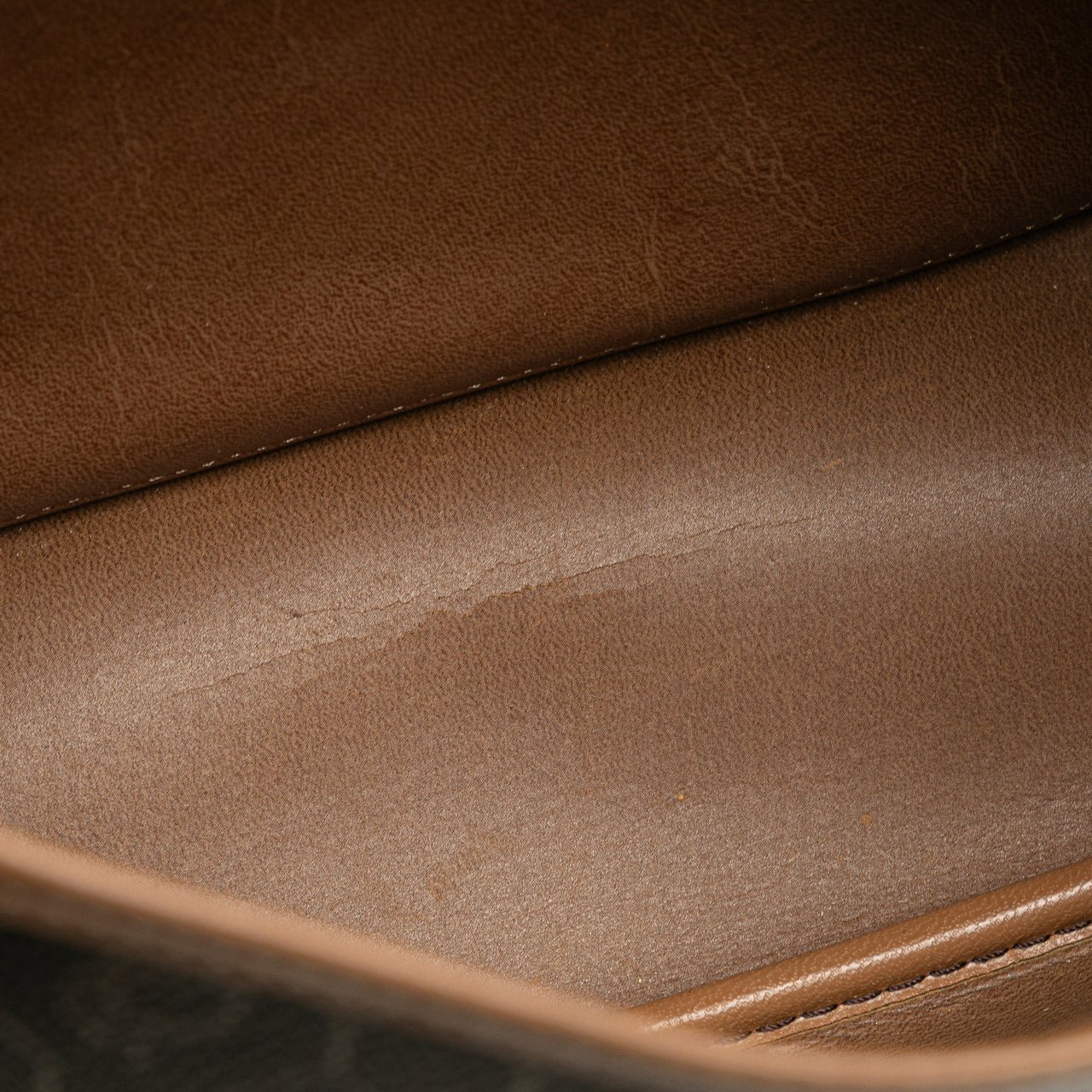 Dior Honeycomb Coated Canvas Crossbody Bruin