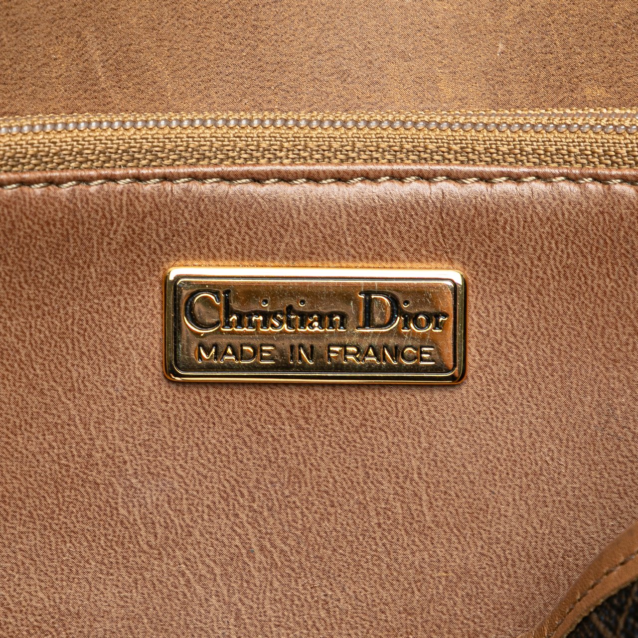 Dior Honeycomb Coated Canvas Crossbody Bruin