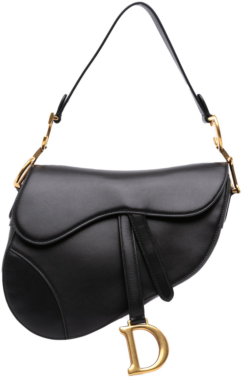 Dior Smooth Calfskin Saddle Bag Zwart