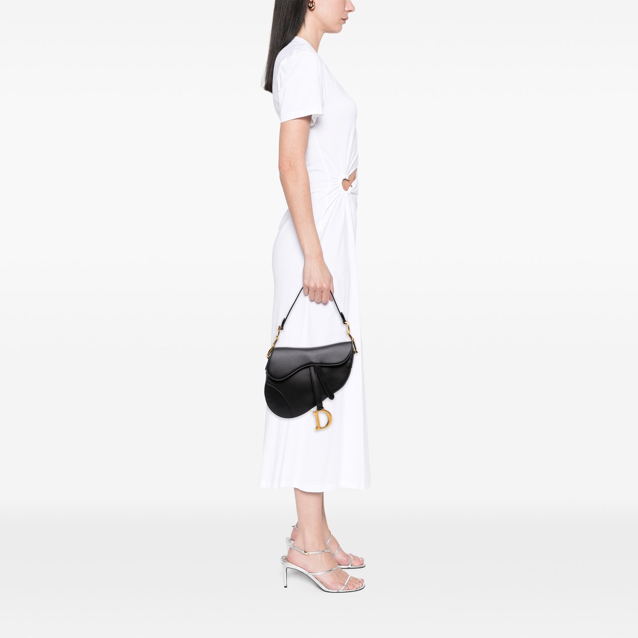 Dior Smooth Calfskin Saddle Bag Zwart
