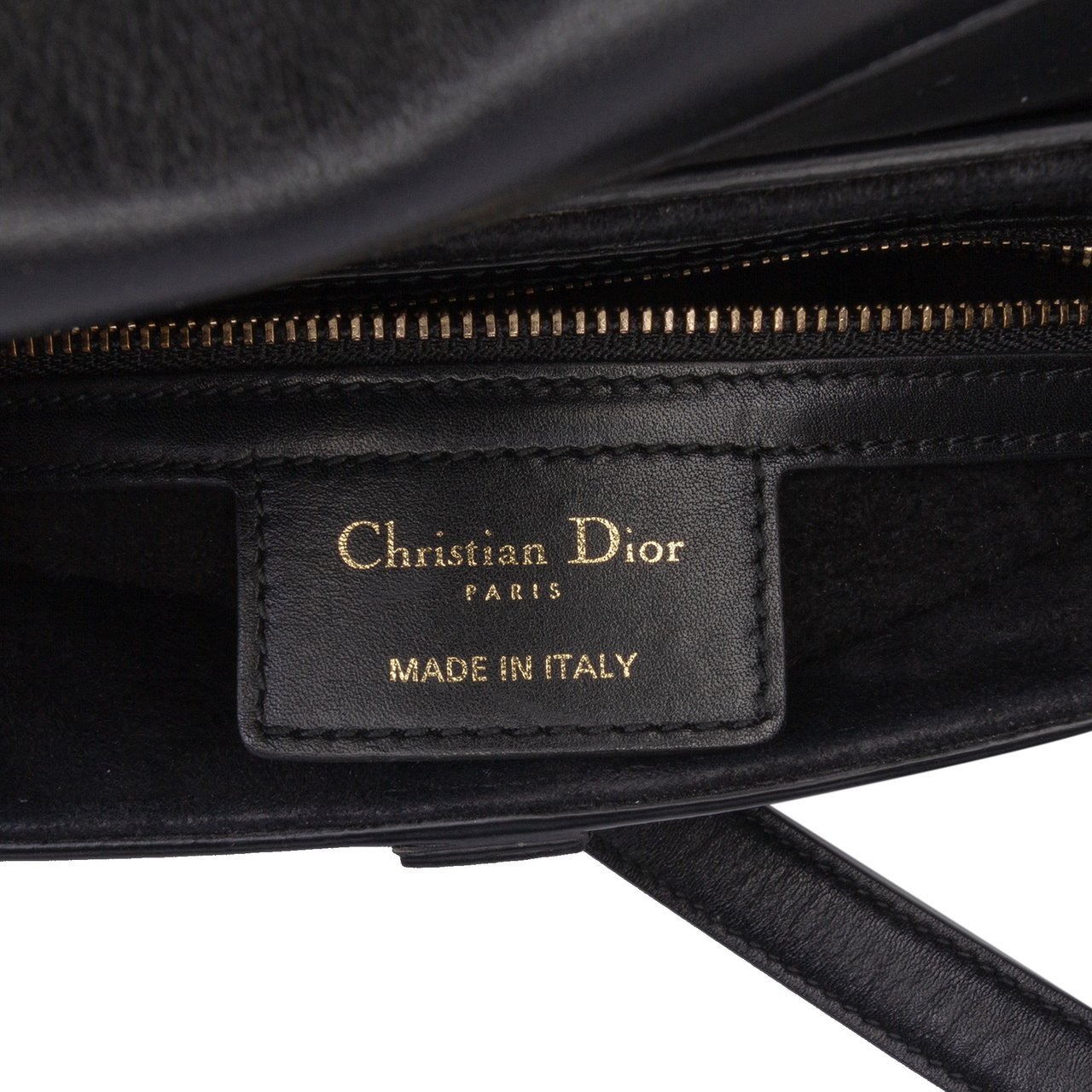 Dior Smooth Calfskin Saddle Bag Zwart