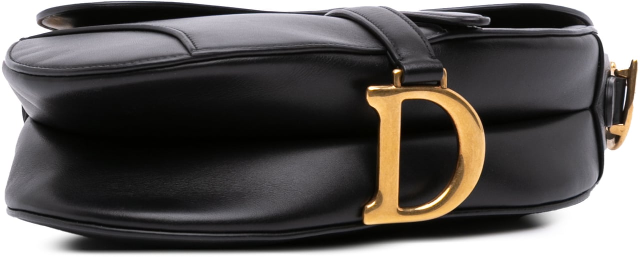 Dior Smooth Calfskin Saddle Bag Zwart