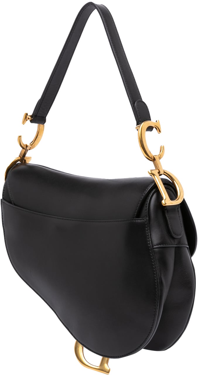 Dior Smooth Calfskin Saddle Bag Zwart