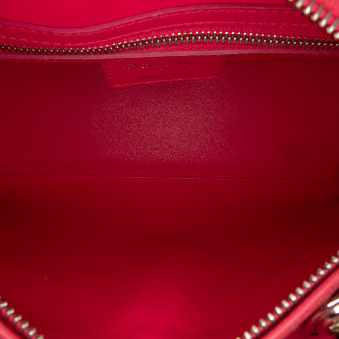 Dior Medium Woven Raffia Lady Dior Bruin