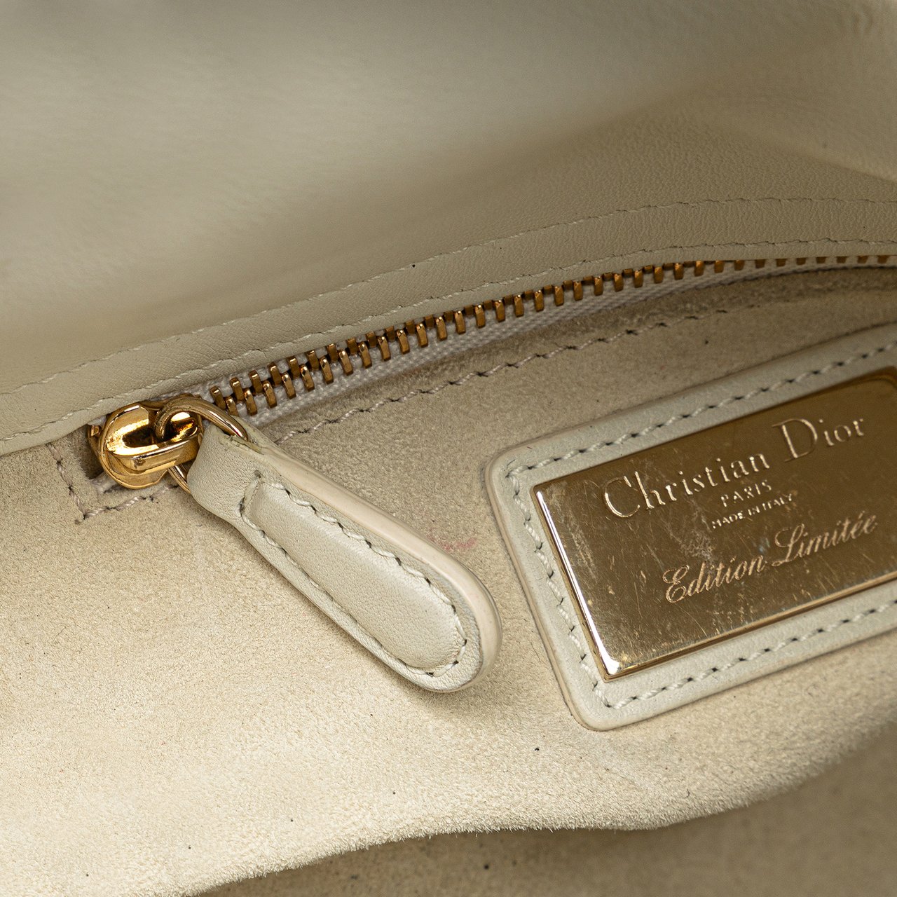 Dior DiorAmour Niki De Saint Phalle Mini Calfskin Sequins Lady Dior Wit