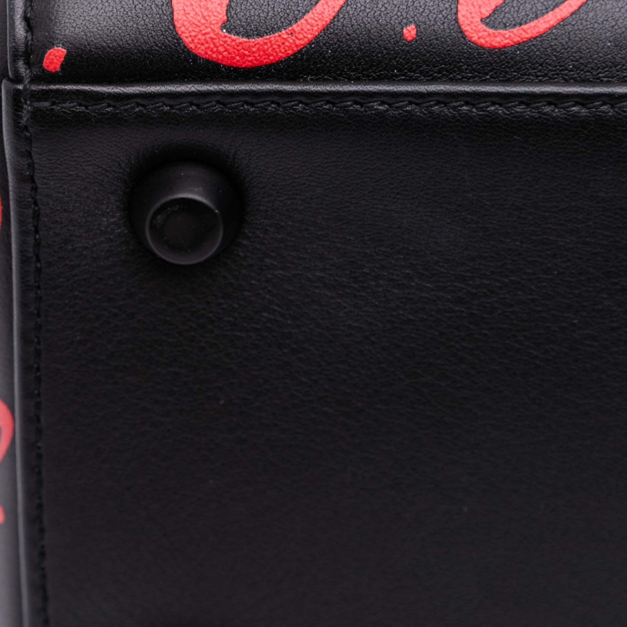 Dior Small Smooth Calfskin Painted Heart Clover Lady Dior Zwart