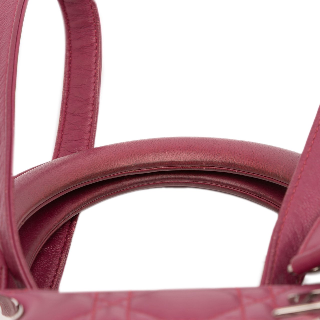 Dior Medium Lambskin Cannage Lady Dior Paars