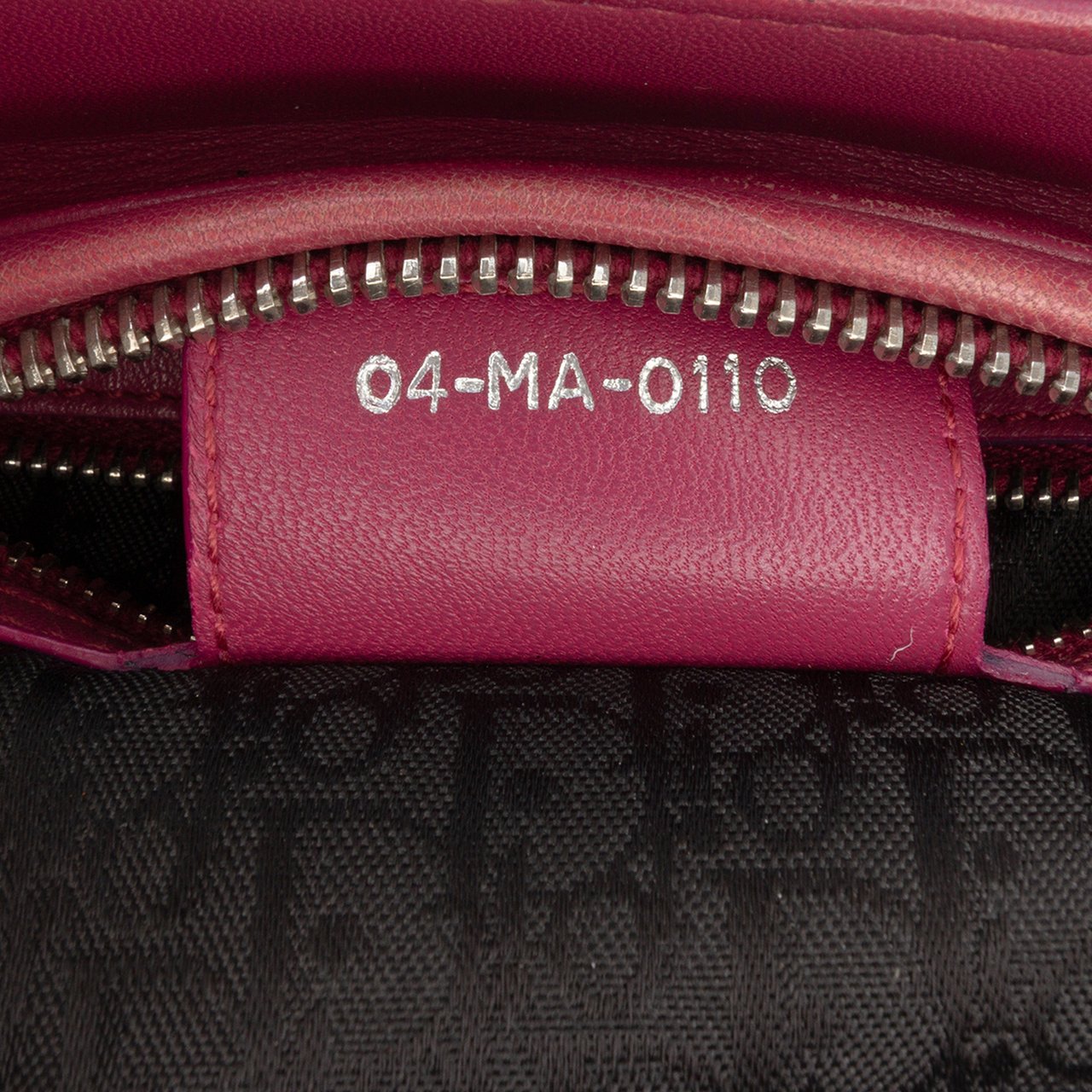 Dior Medium Lambskin Cannage Lady Dior Paars