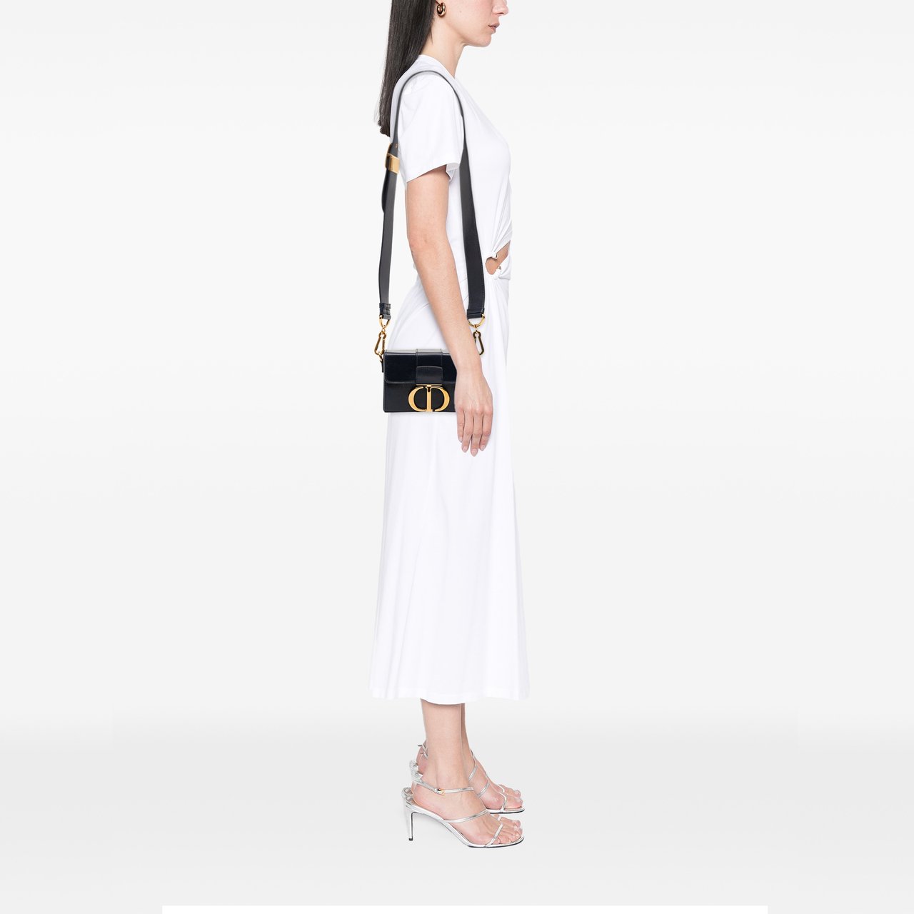 Dior Leather 30 Montaigne Box Bag Blauw