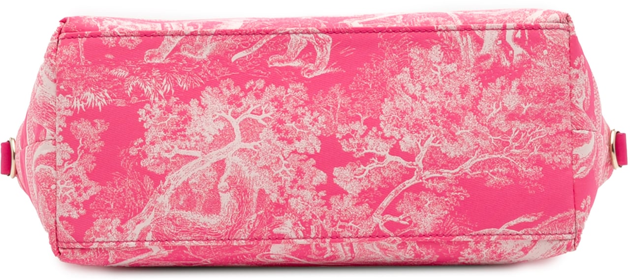 Dior Medium Technical Fabric Toile de Jouy Reverse DiorTravel Nomad Pouch Roze