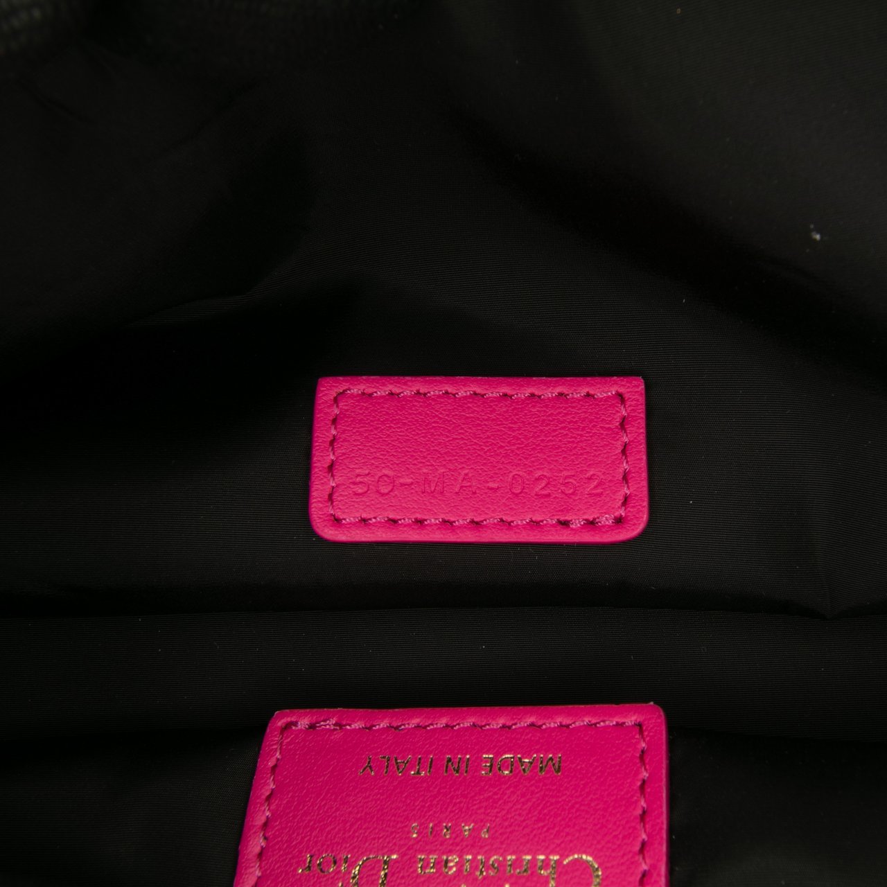 Dior Medium Technical Fabric Toile de Jouy Reverse DiorTravel Nomad Pouch Roze
