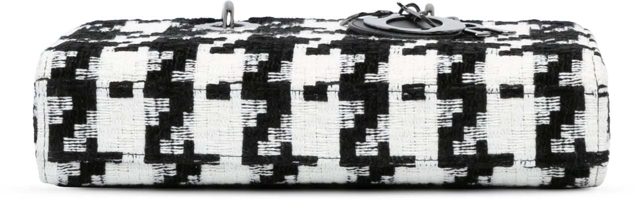 Dior Medium Canvas Macro Houndstooth Lady D Joy Zwart