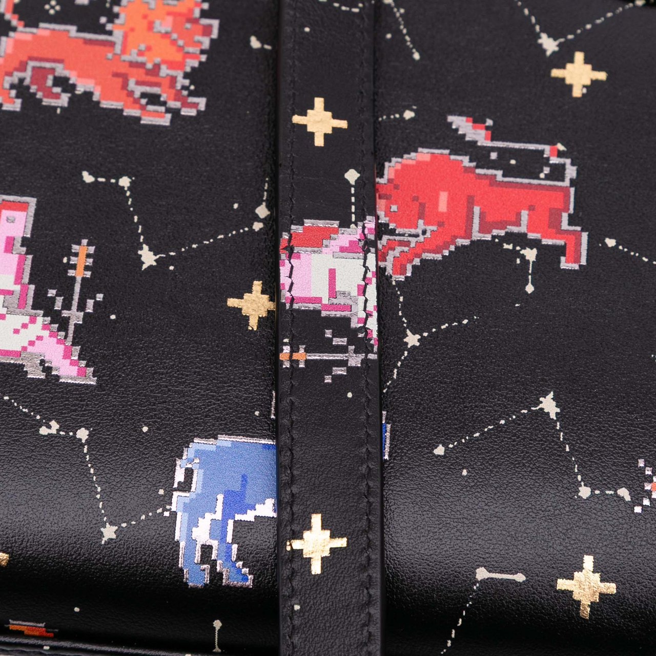Dior Mini Calfskin Pixel Zodiac Lady Dior Zwart