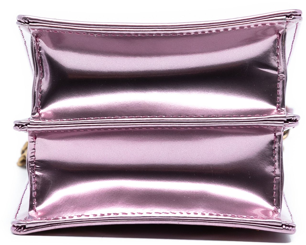 Dior Metallic Studded Calfskin Vertical Diorama Roze