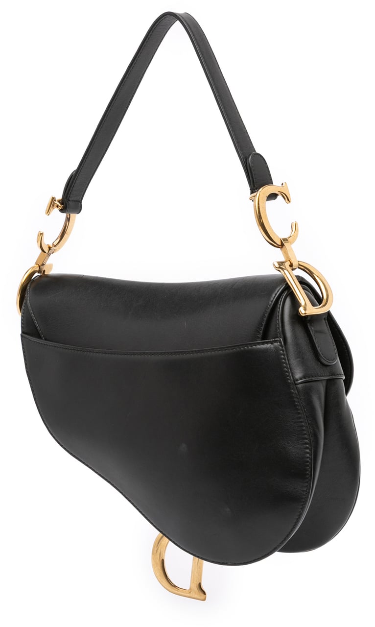 Dior Smooth Calfskin Saddle Bag Zwart
