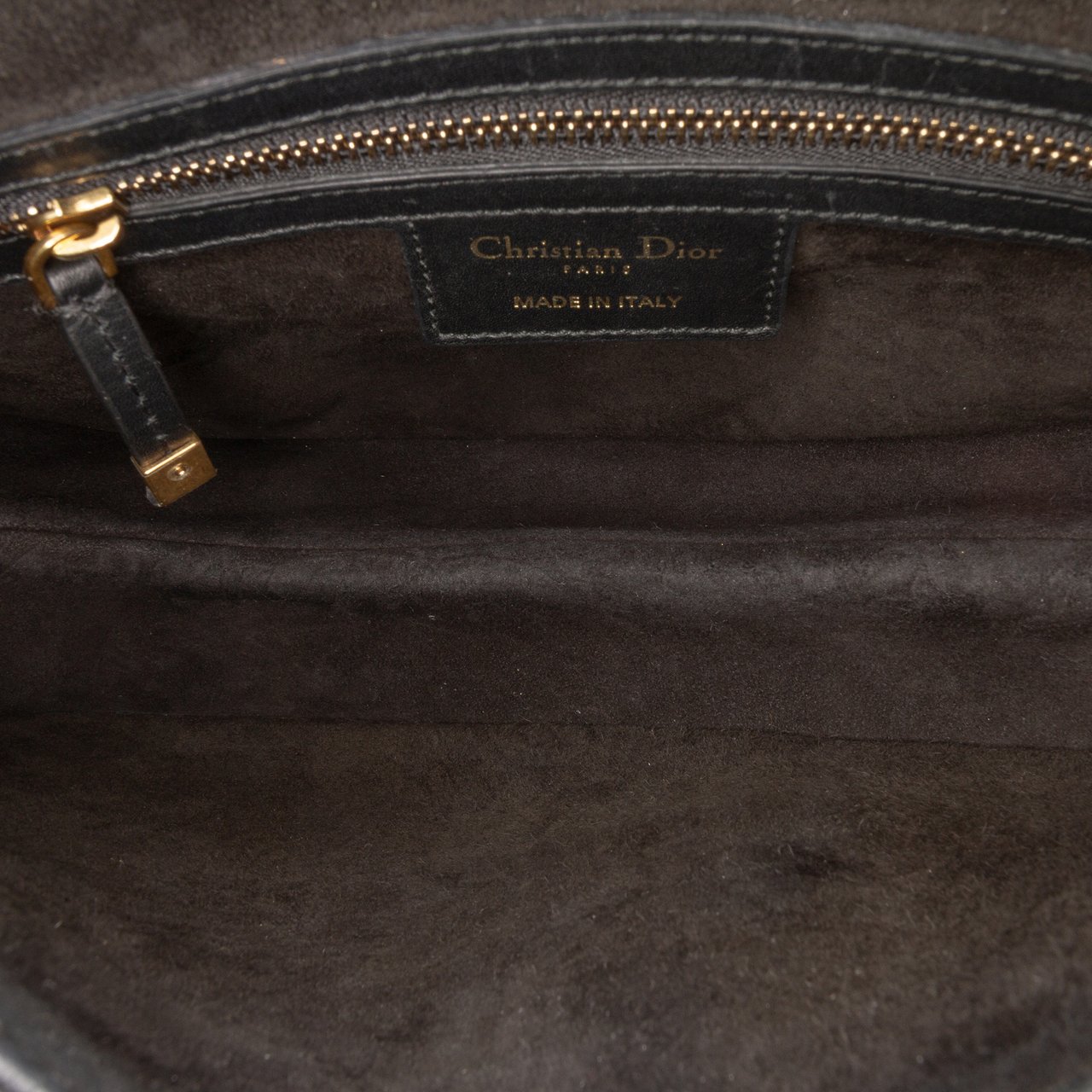 Dior Smooth Calfskin Saddle Bag Zwart