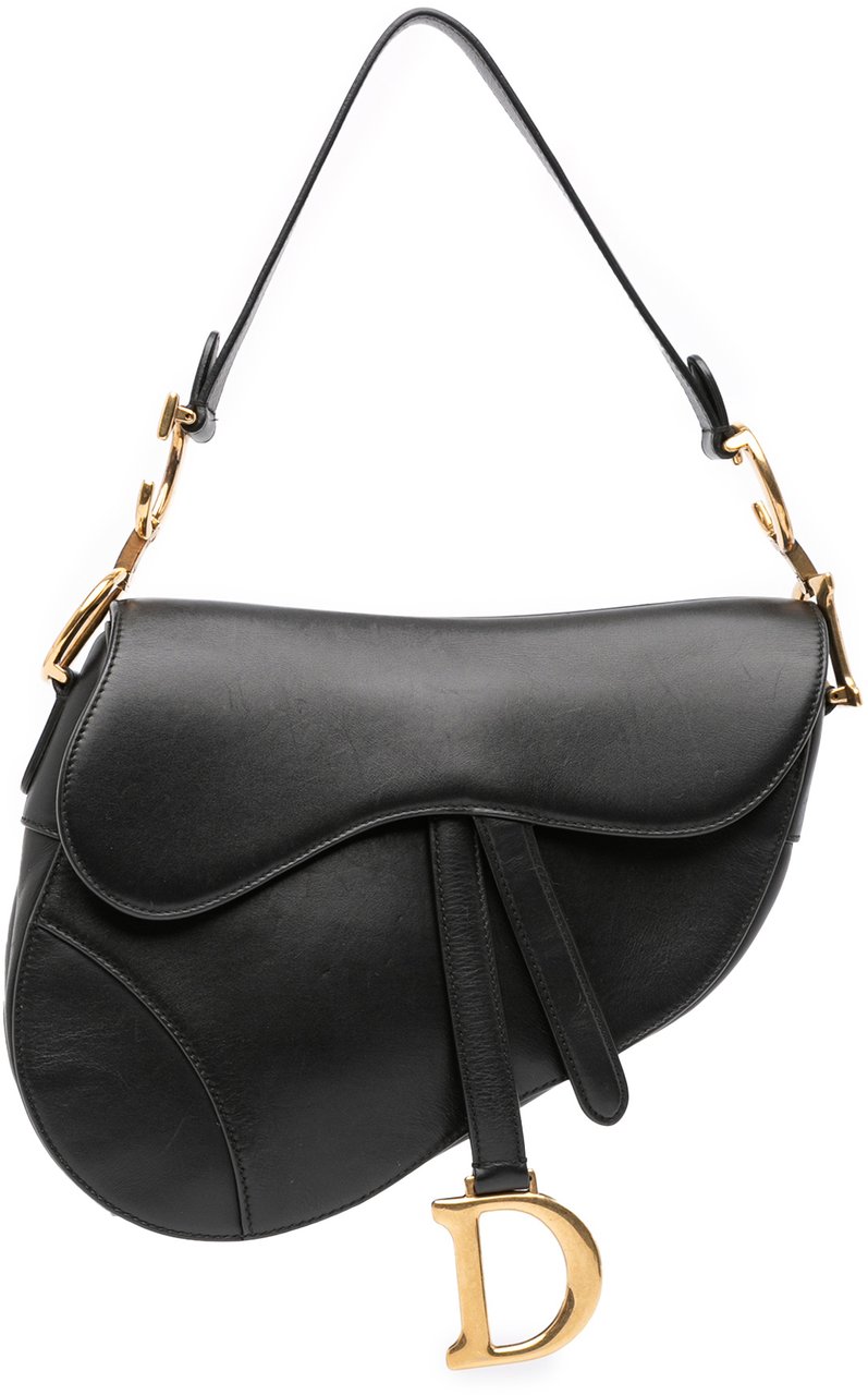 Dior Smooth Calfskin Saddle Bag Zwart