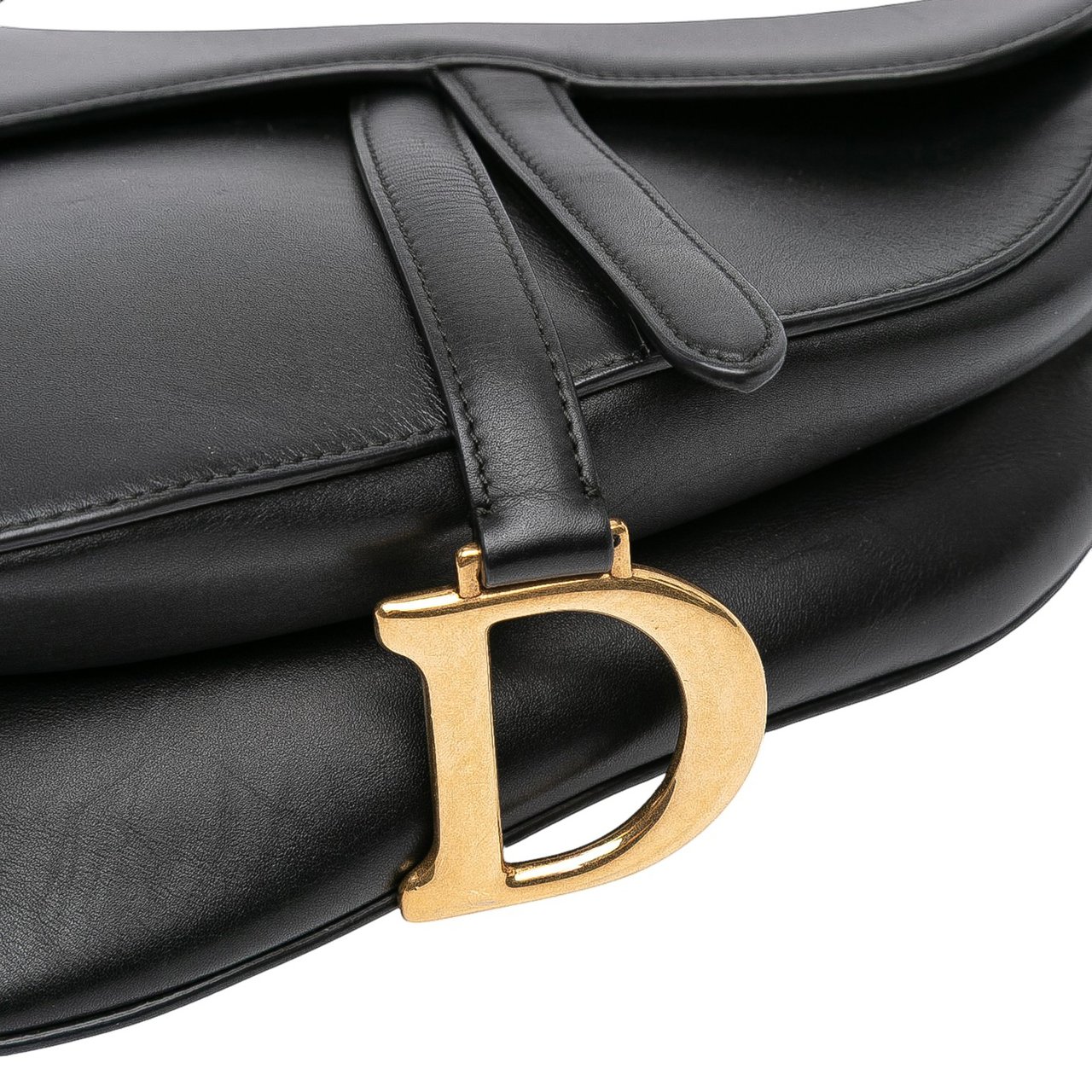 Dior Smooth Calfskin Saddle Bag Zwart