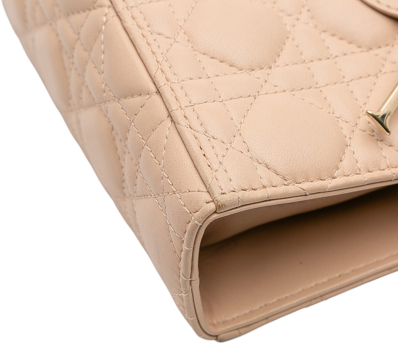Dior Large Lambskin Cannage Lady Dior Bruin