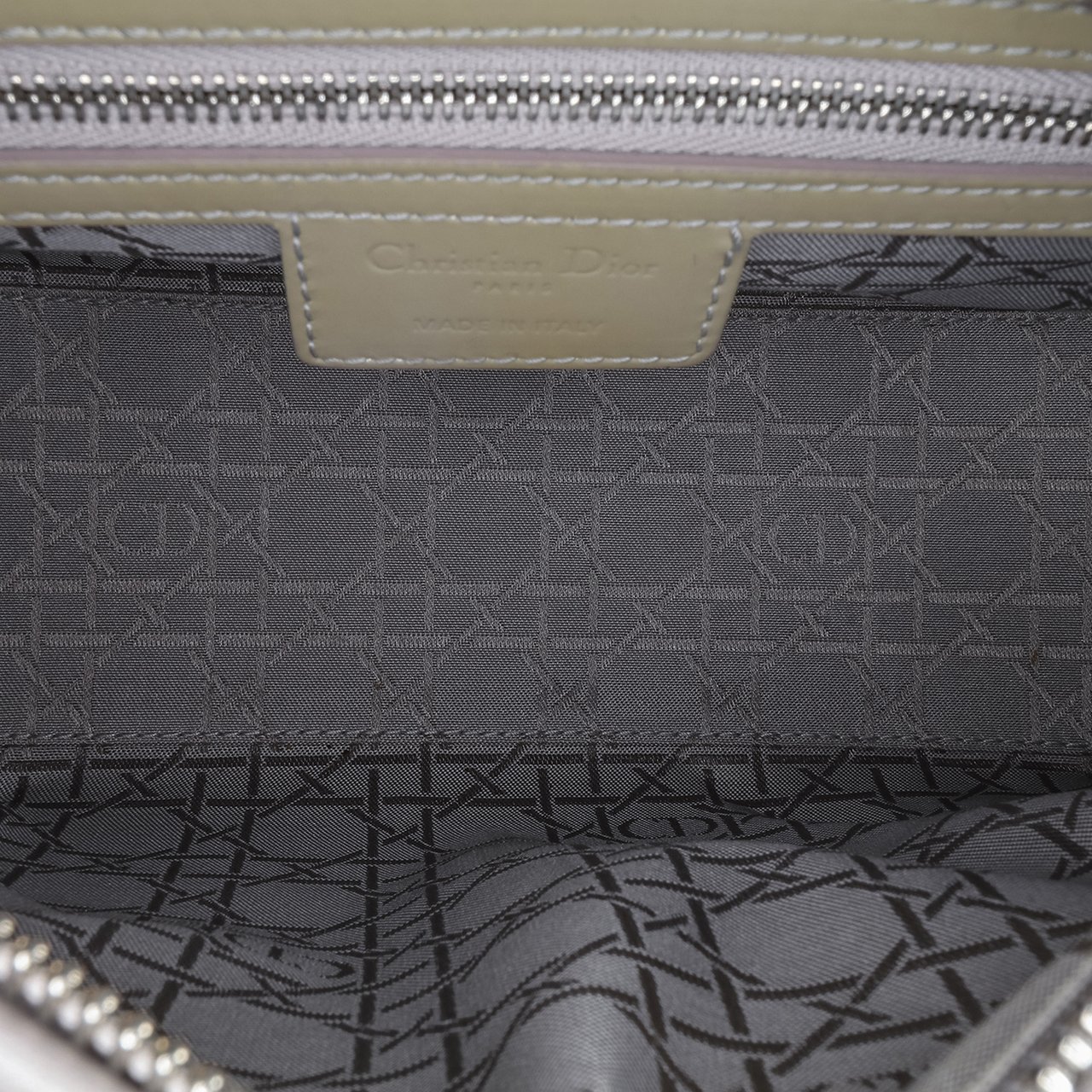 Dior Medium Patent Cannage Lady Dior Bruin