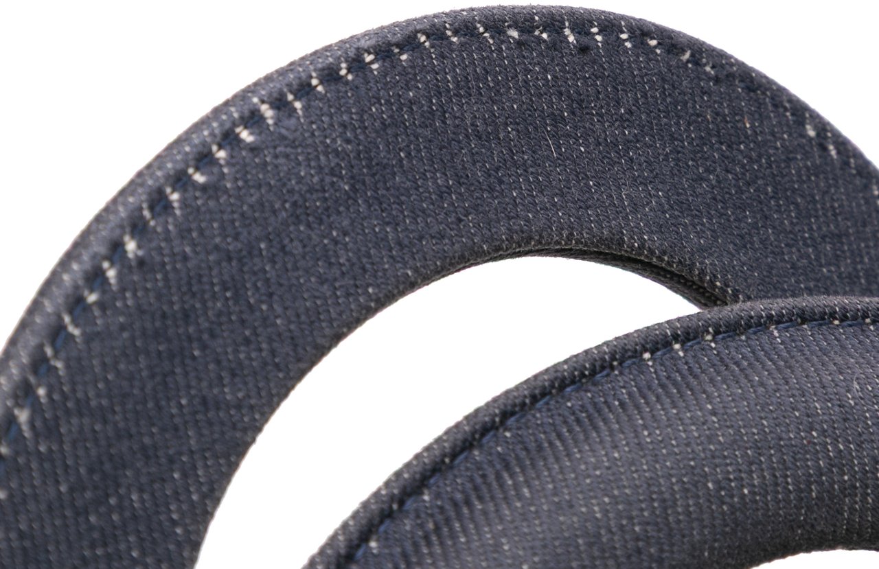 Dior Mini Denim Cannage Studded Supple Lady Dior Blauw