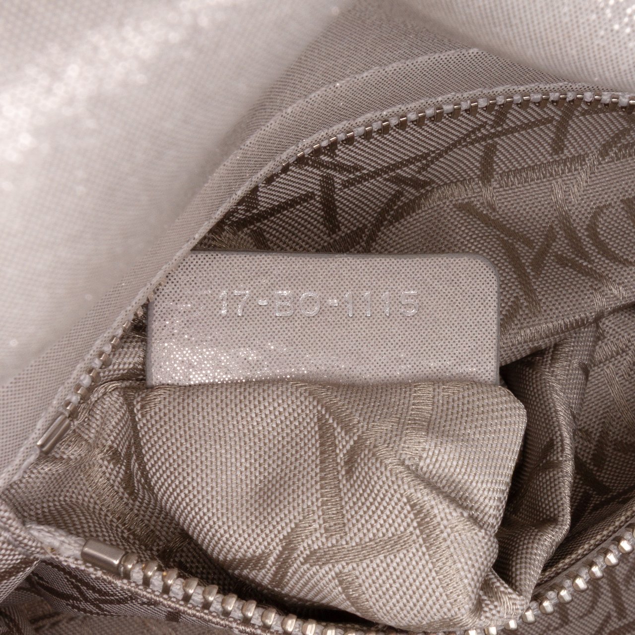 Dior Mini Iridescent Lambskin Cannage Lady Dior Zilver