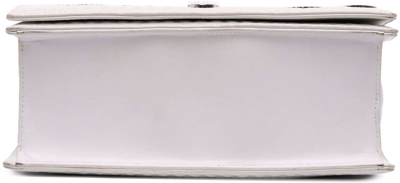 Dior Medium Lambskin Embroidered Diorama Flap Wit