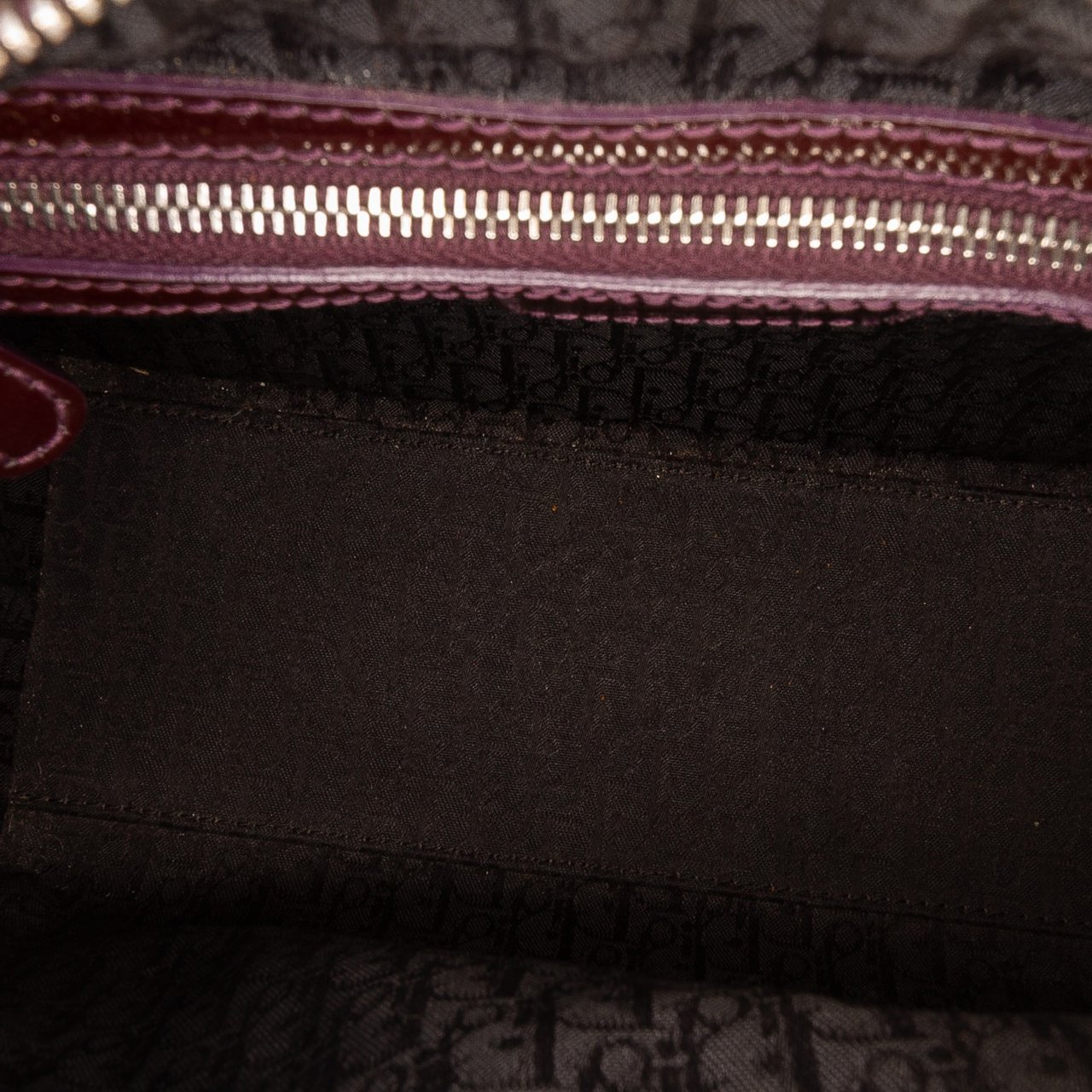 Dior Medium Patent Cannage Lady Dior Rood