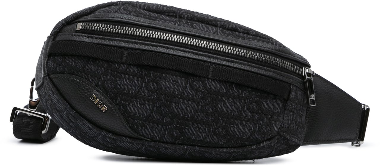 Dior Oblique Scarab Sling Zwart