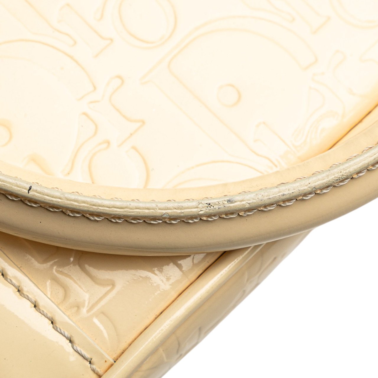 Dior Diorissimo Trotter Patent Tote Bruin