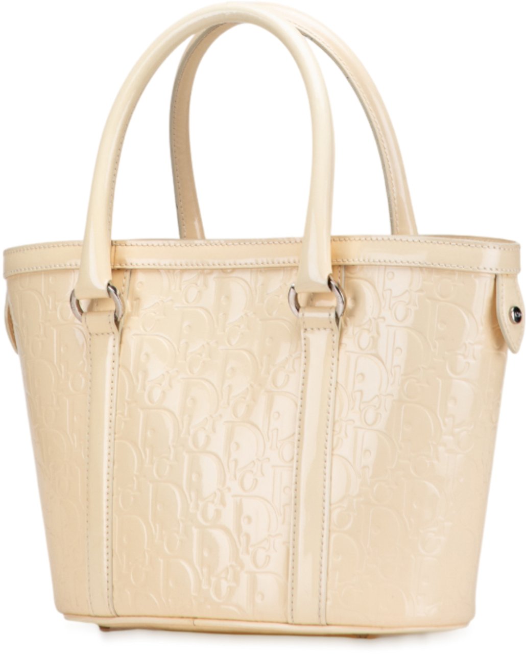 Dior Diorissimo Trotter Patent Tote Bruin