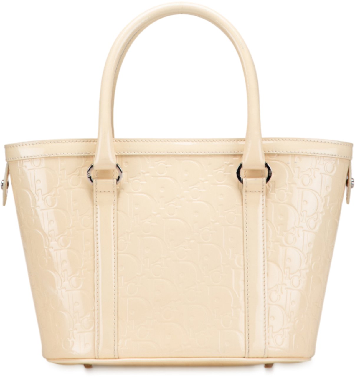 Dior Diorissimo Trotter Patent Tote Bruin