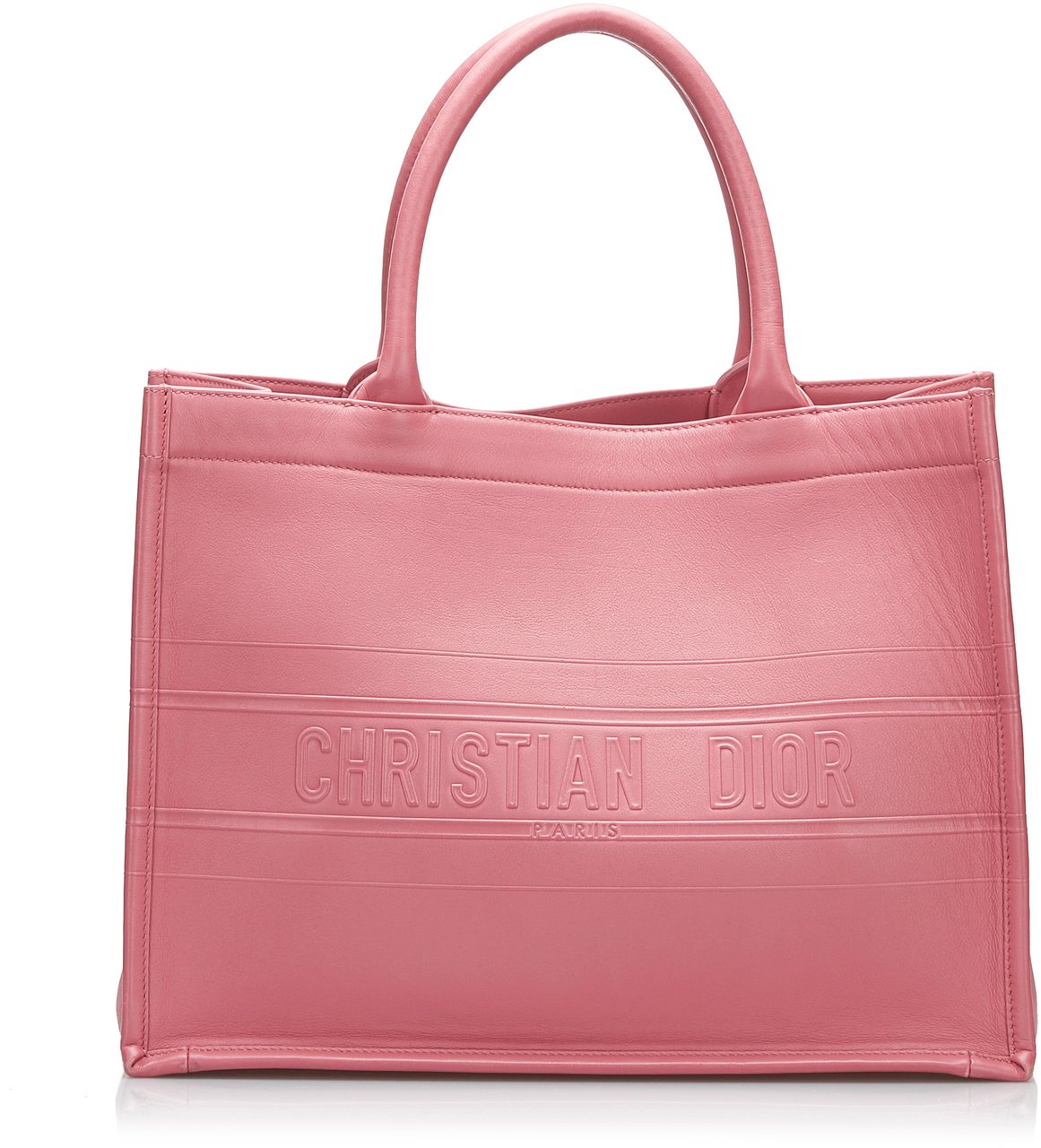 Dior Medium Embossed Book Tote Roze