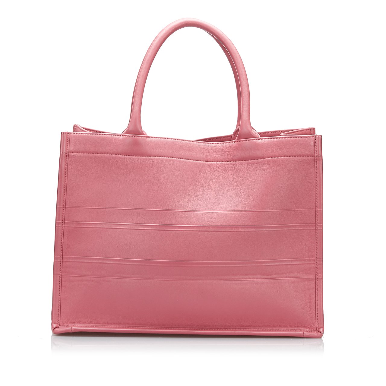 Dior Medium Embossed Book Tote Roze