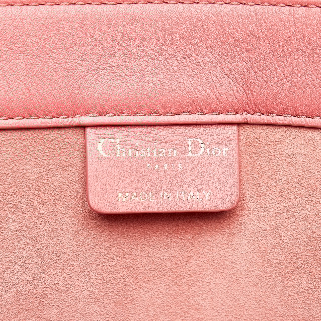 Dior Medium Embossed Book Tote Roze