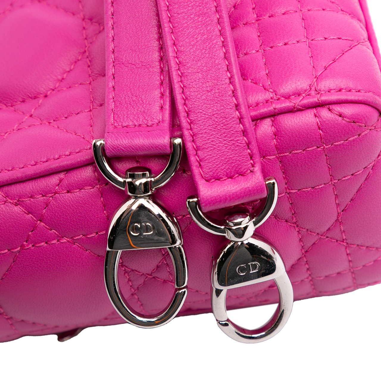 Dior Mini Lambskin Cannage Lady Dior Roze