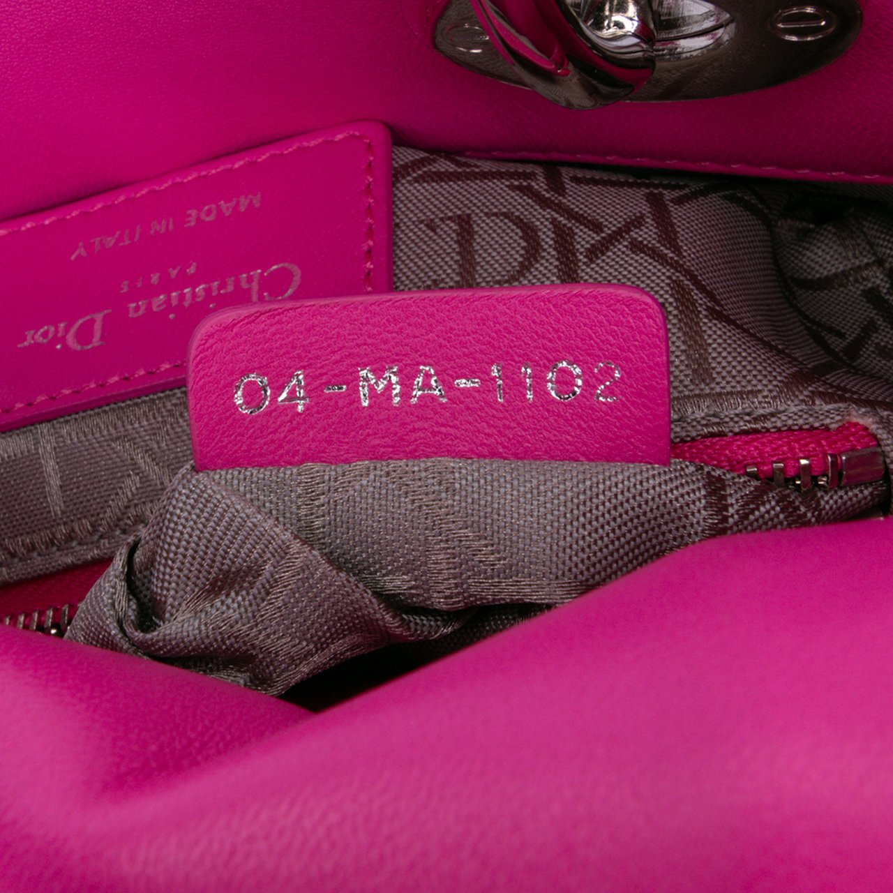 Dior Mini Lambskin Cannage Lady Dior Roze