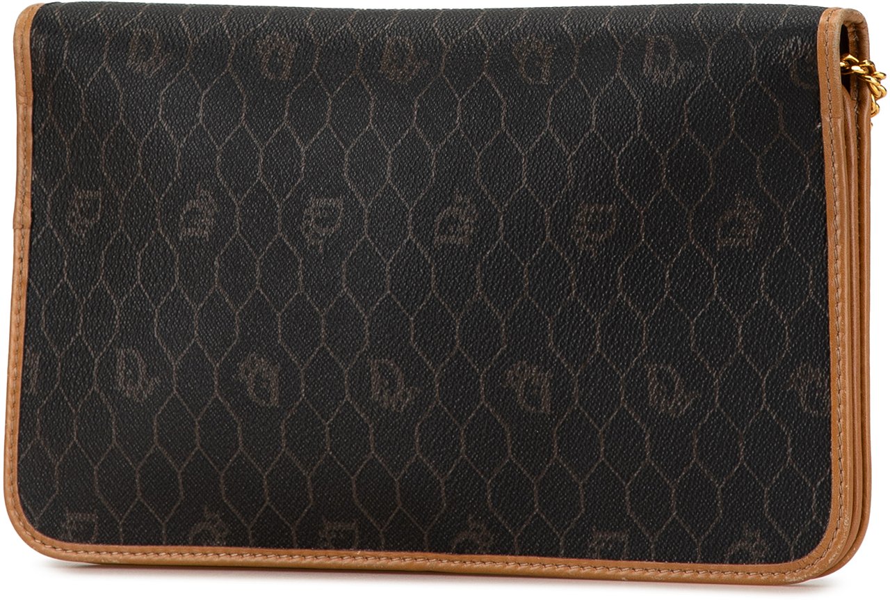 Dior Honeycomb Chain Crossbody Zwart