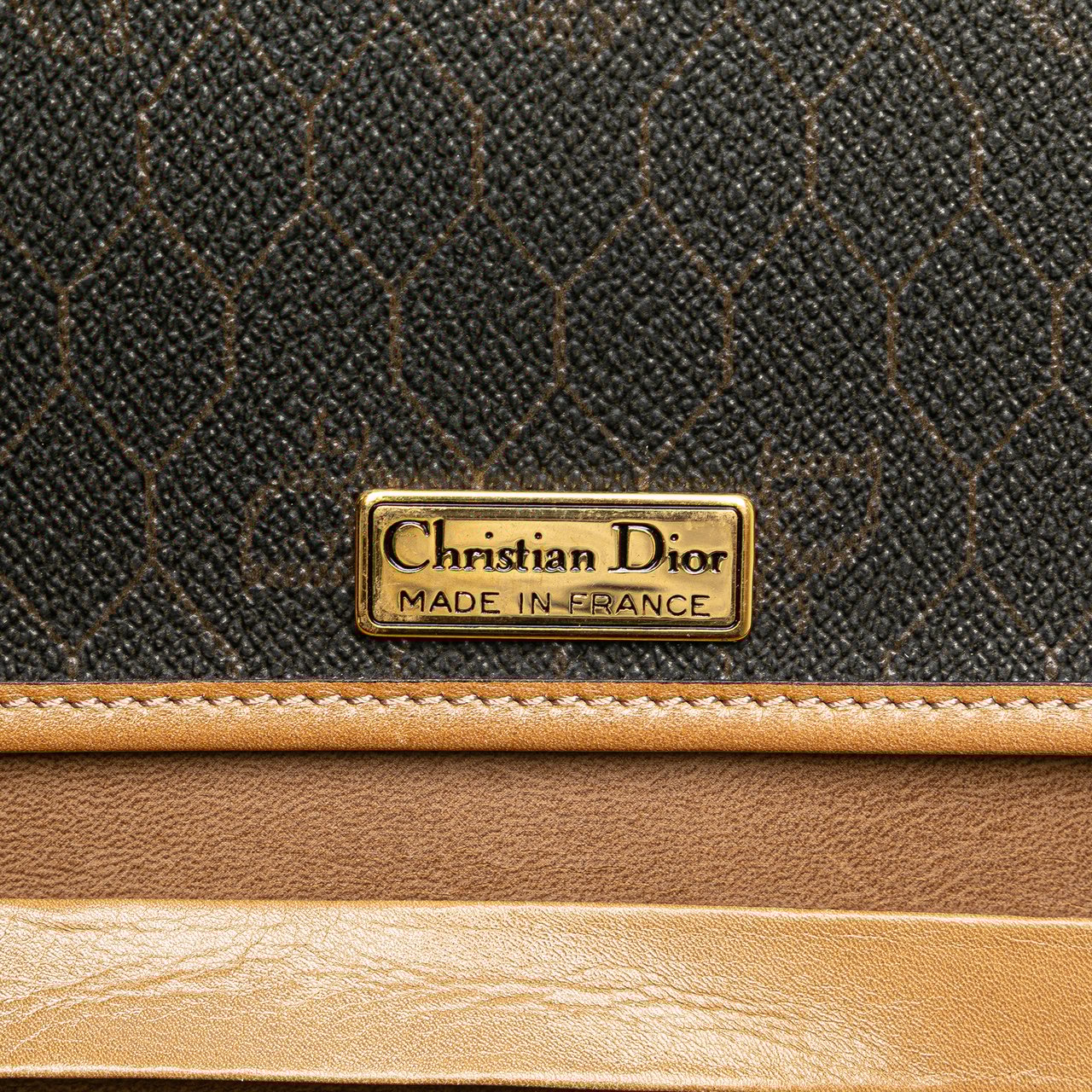 Dior Honeycomb Chain Crossbody Zwart