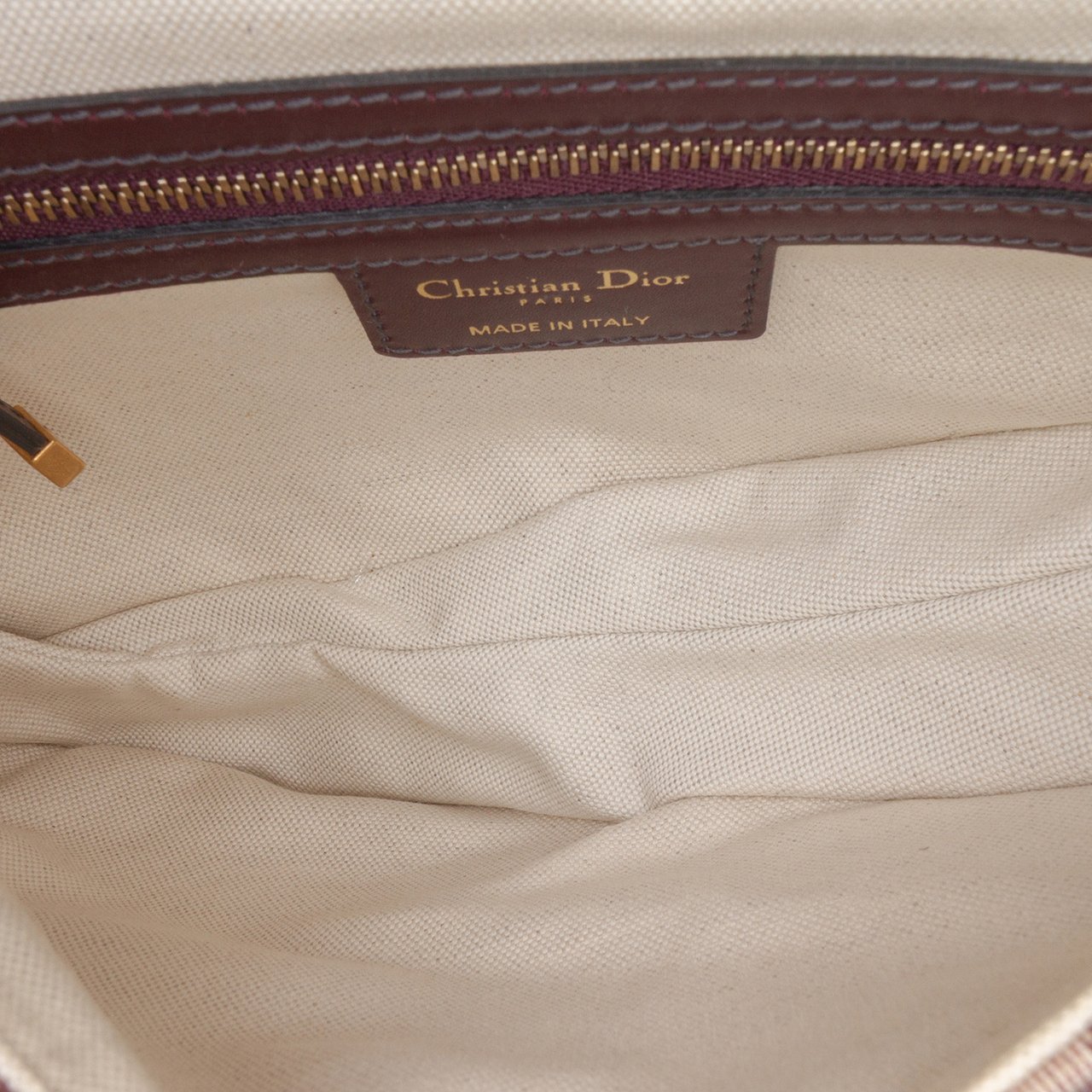 Dior Mini Oblique Canvas Saddle Bag Rood