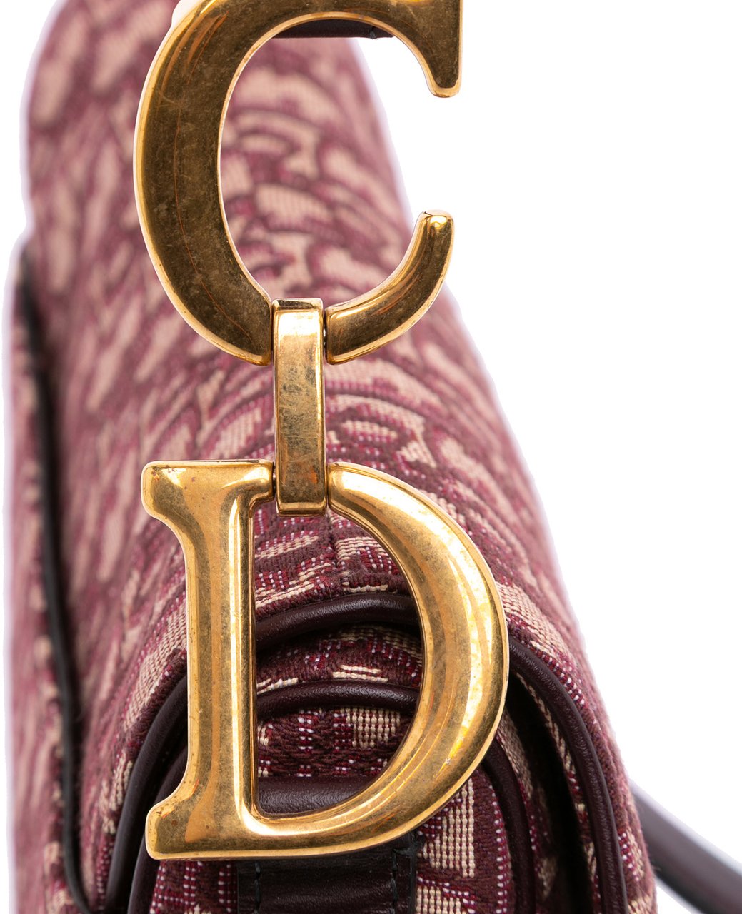 Dior Mini Oblique Canvas Saddle Bag Rood