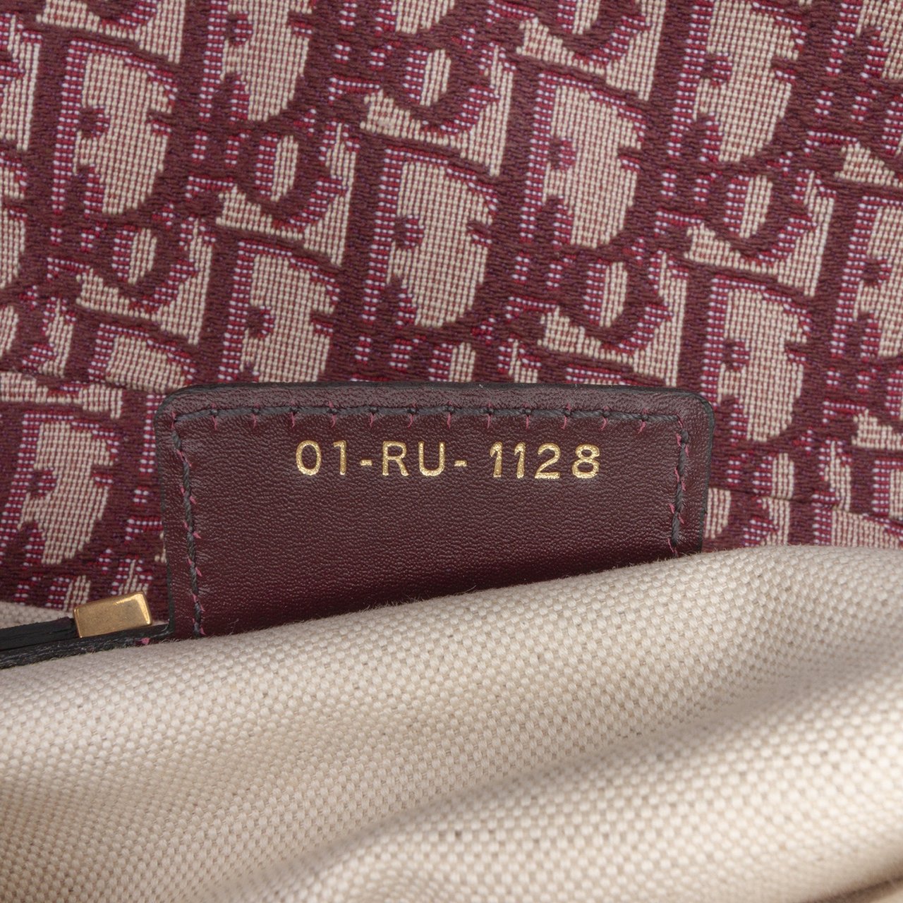 Dior Mini Oblique Canvas Saddle Bag Rood