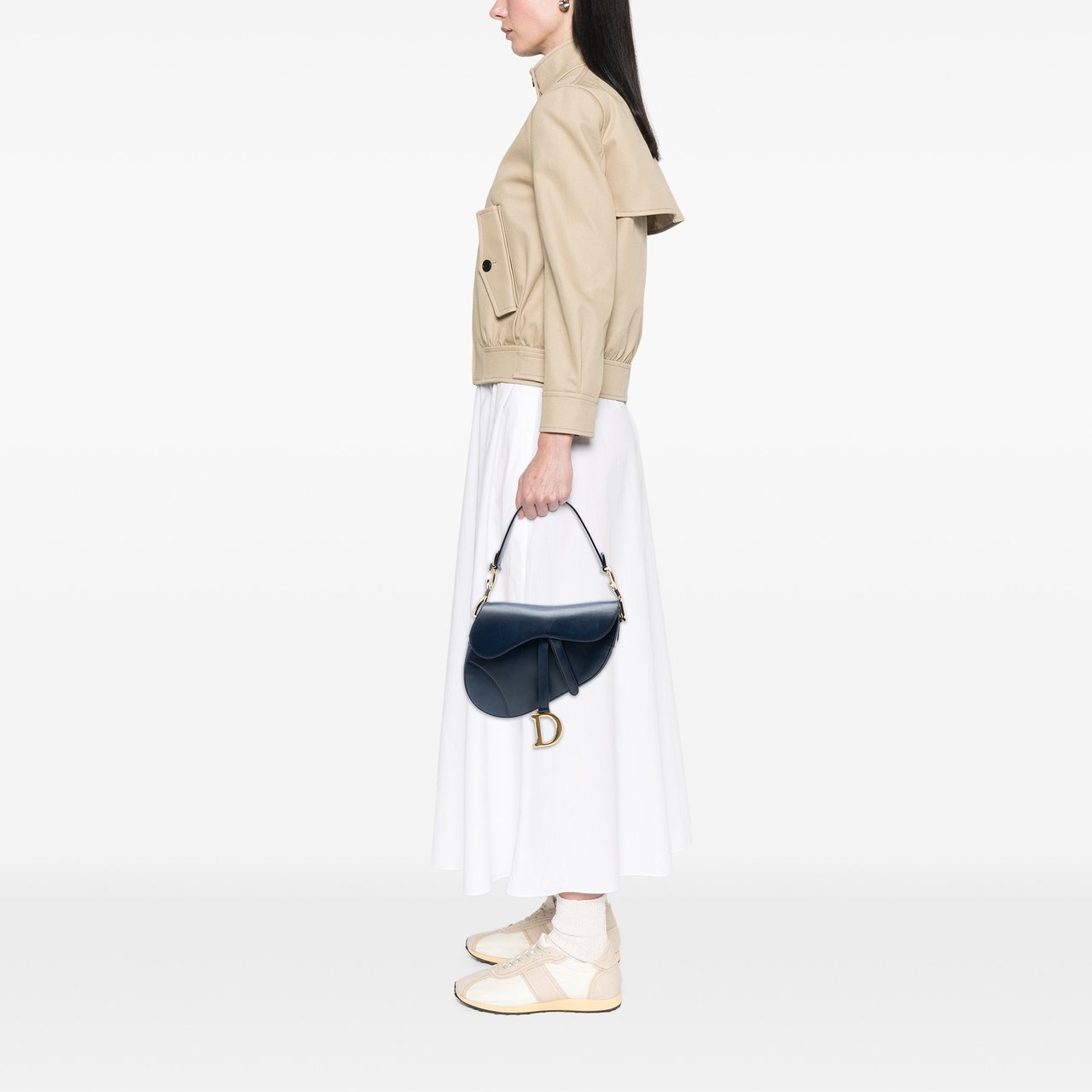 Dior Smooth Calfskin Saddle Bag Blauw