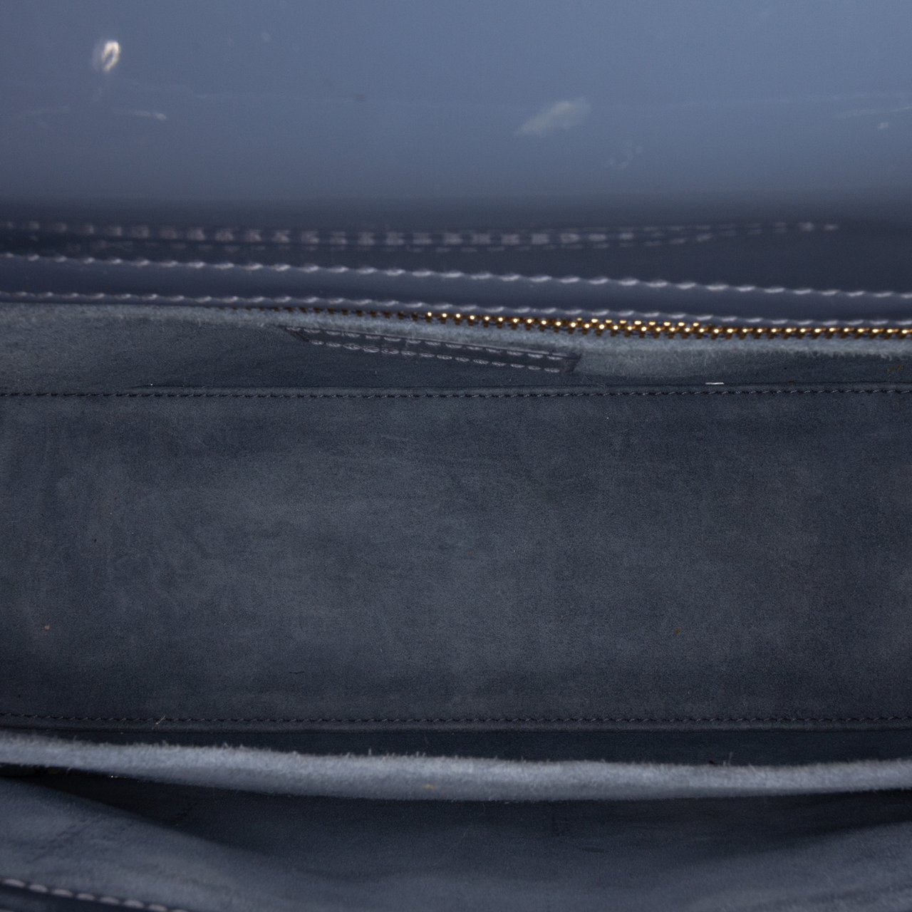 Dior Medium Patent Cannage Lady Dior Blauw
